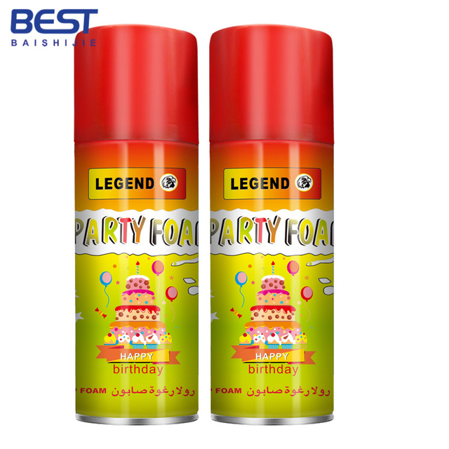 Birthday snow spray