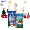 santa snow spray