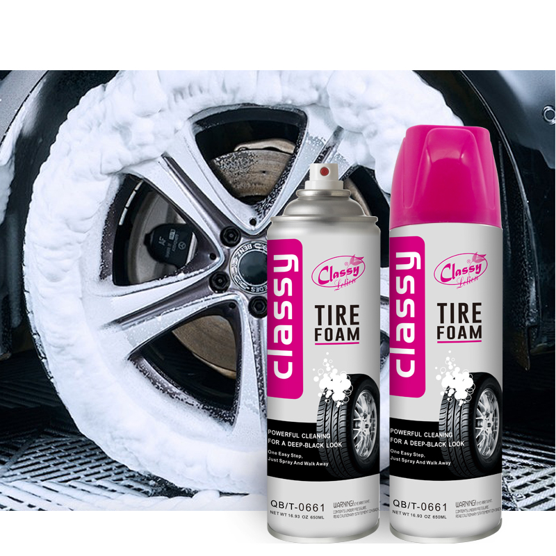Tire foam cleaner
